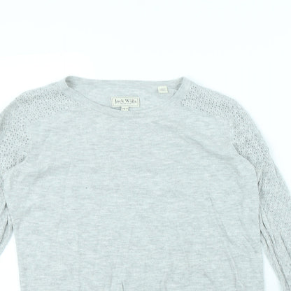 Jack Wills Womens Grey   Pullover Jumper Size 10