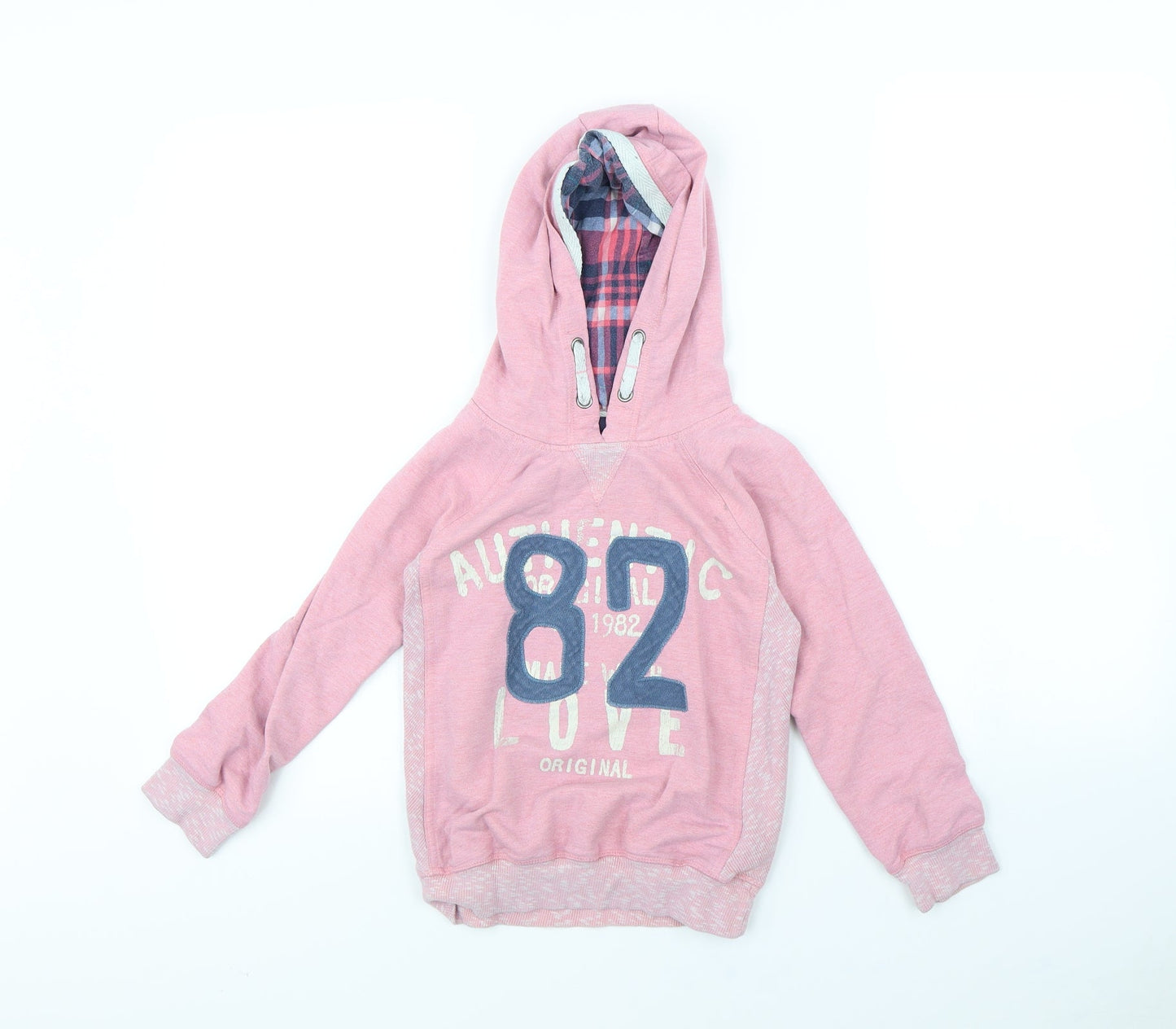 NEXT Girls Pink  Rayon Pullover Hoodie Size 6 Years