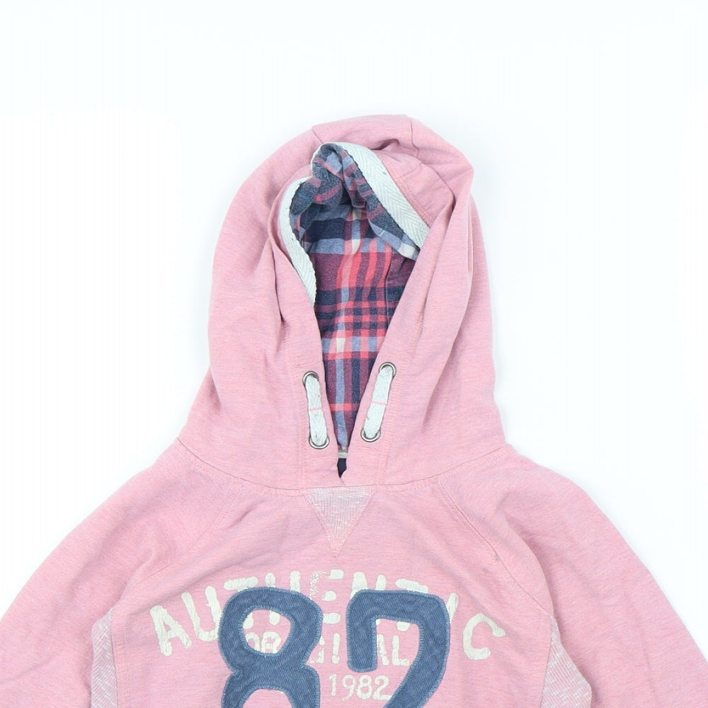 NEXT Girls Pink  Rayon Pullover Hoodie Size 6 Years