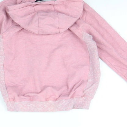 NEXT Girls Pink  Rayon Pullover Hoodie Size 6 Years