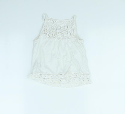 NEXT Girls White   Basic Tank Size 6 Years