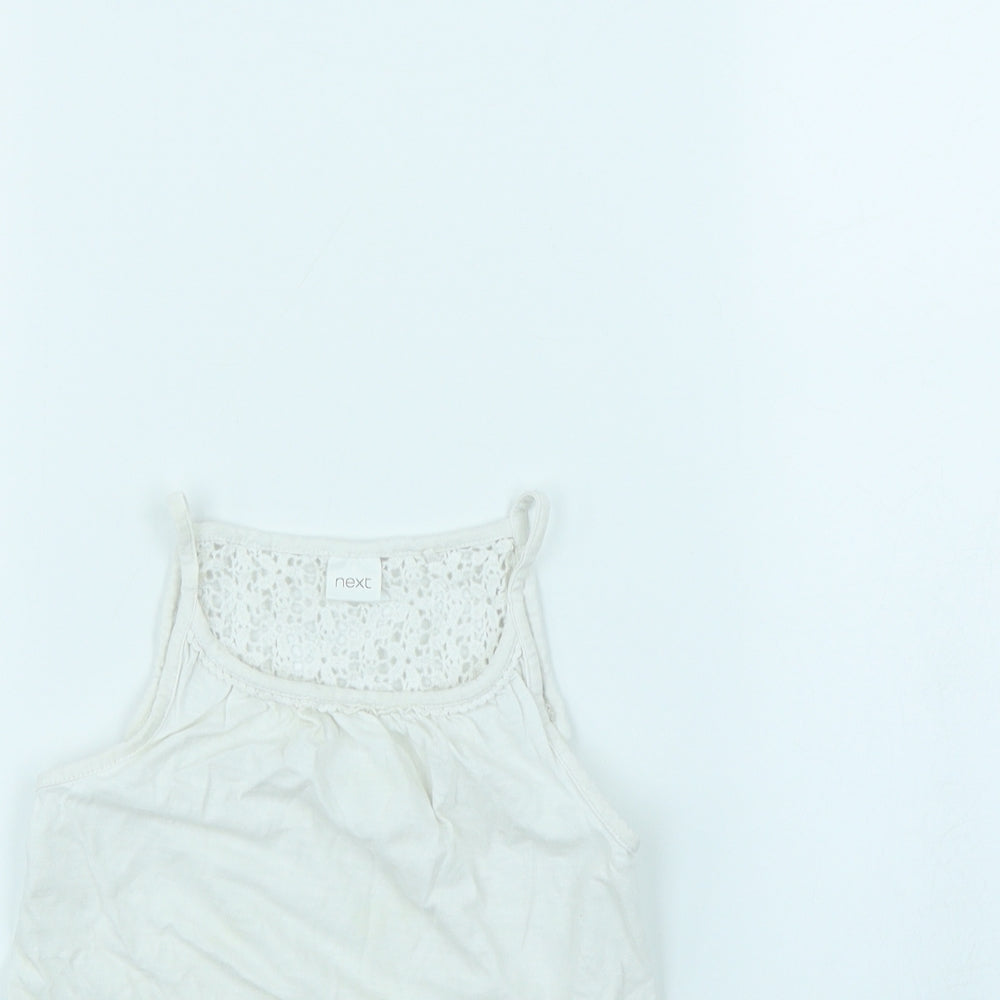 NEXT Girls White   Basic Tank Size 6 Years
