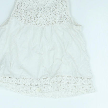 NEXT Girls White   Basic Tank Size 6 Years