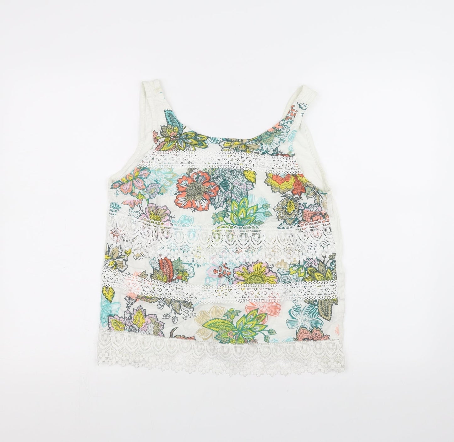 Womens UK Size 10 NEXT White Basic T-Shirt