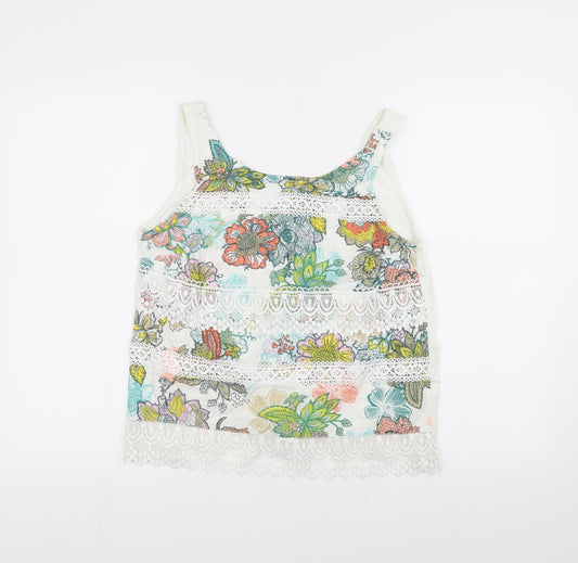 Womens UK Size 10 NEXT White Basic T-Shirt
