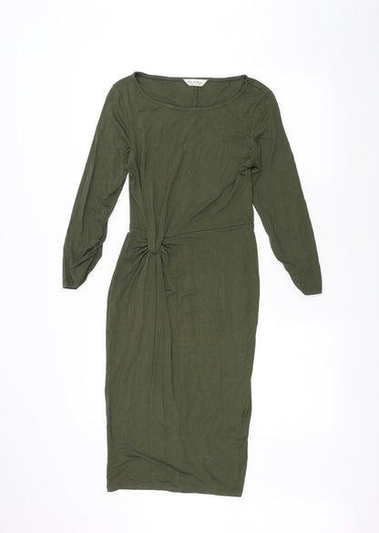 Miss Selfridge Womens Green   Pencil Dress  Size 8
