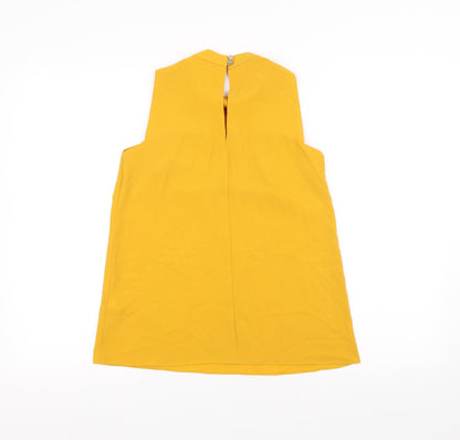 Womens UK Size 6 Dorothy Perkins Yellow Basic T-Shirt
