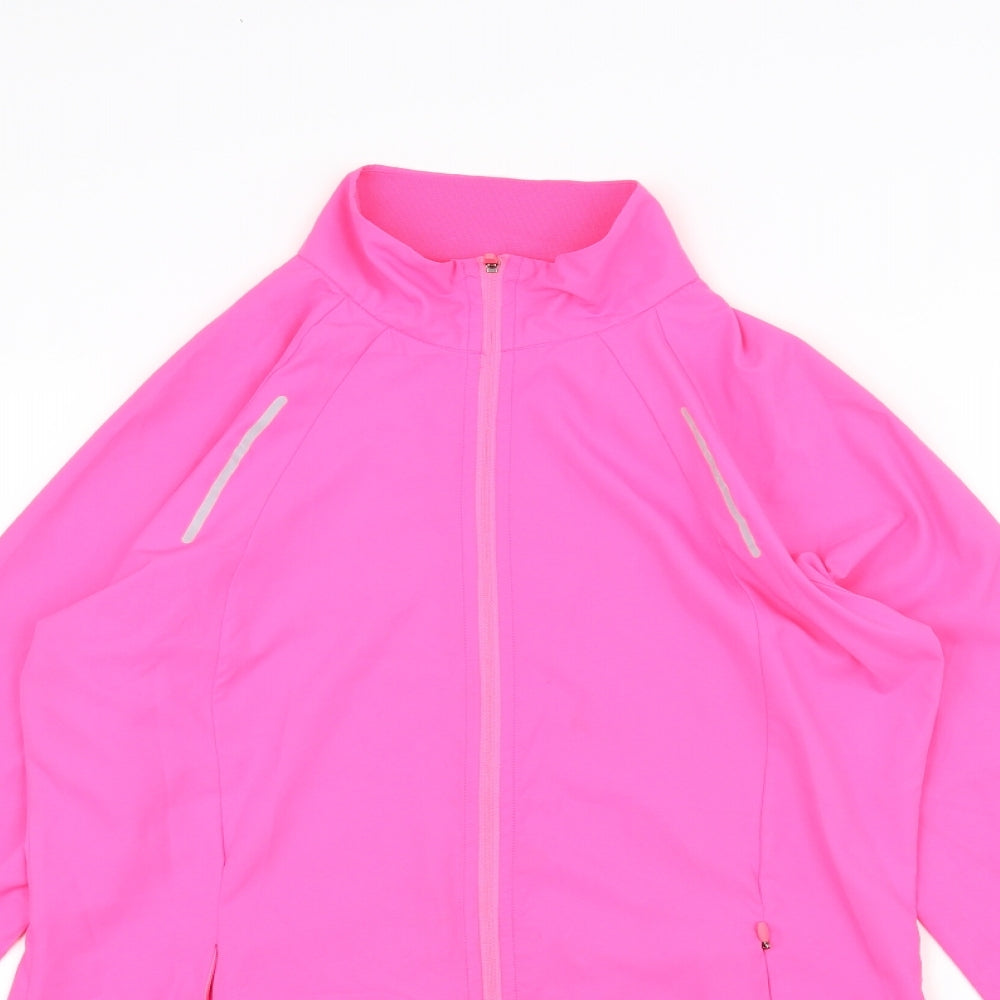 Womens UK Size 8 Marks and Spencer Pink Windbreaker Coat