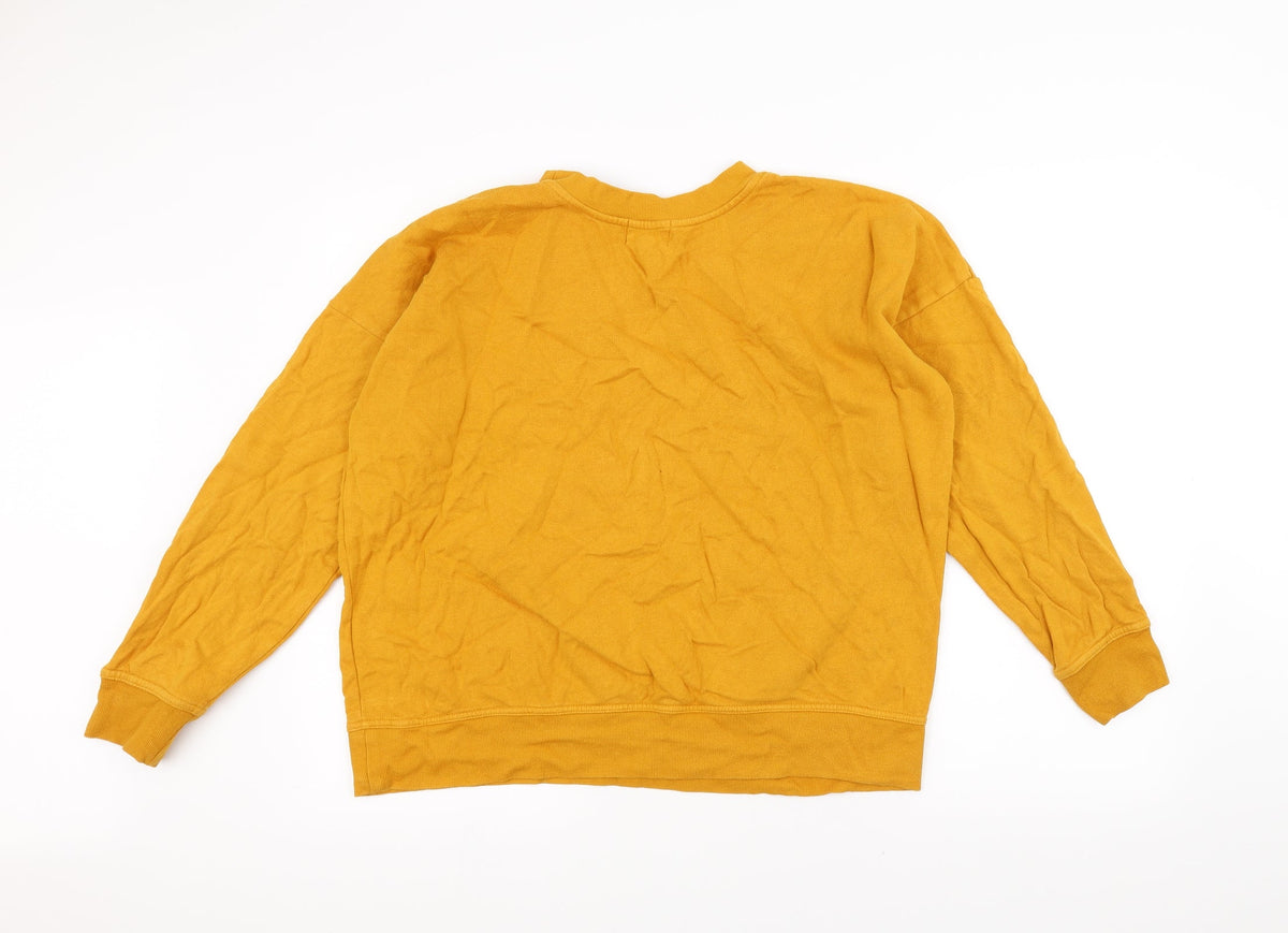 Next Womens Yellow   Pullover Jumper Size 16