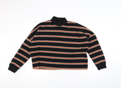 Primark Womens Black Striped  Pullover Jumper Size S