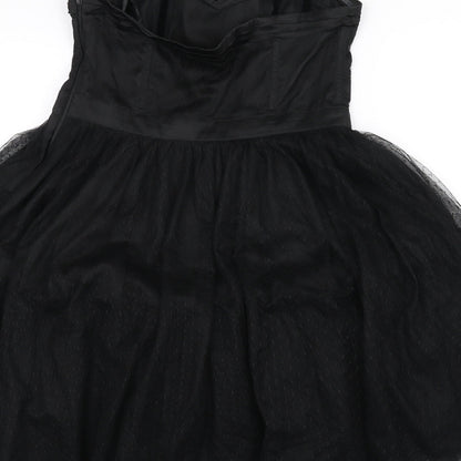 H&M Womens Black   A-Line  Size 10
