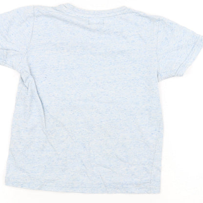 Lily & Dan Boys Blue   Basic T-Shirt Size 5-6 Years