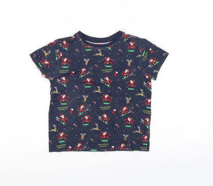 Primark Boys Blue   Basic T-Shirt Size 5-6 Years