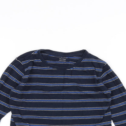 Primark Boys Blue Striped  Basic T-Shirt Size 5-6 Years