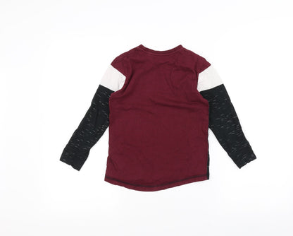 Primark Girls Red   Basic T-Shirt Size 5-6 Years