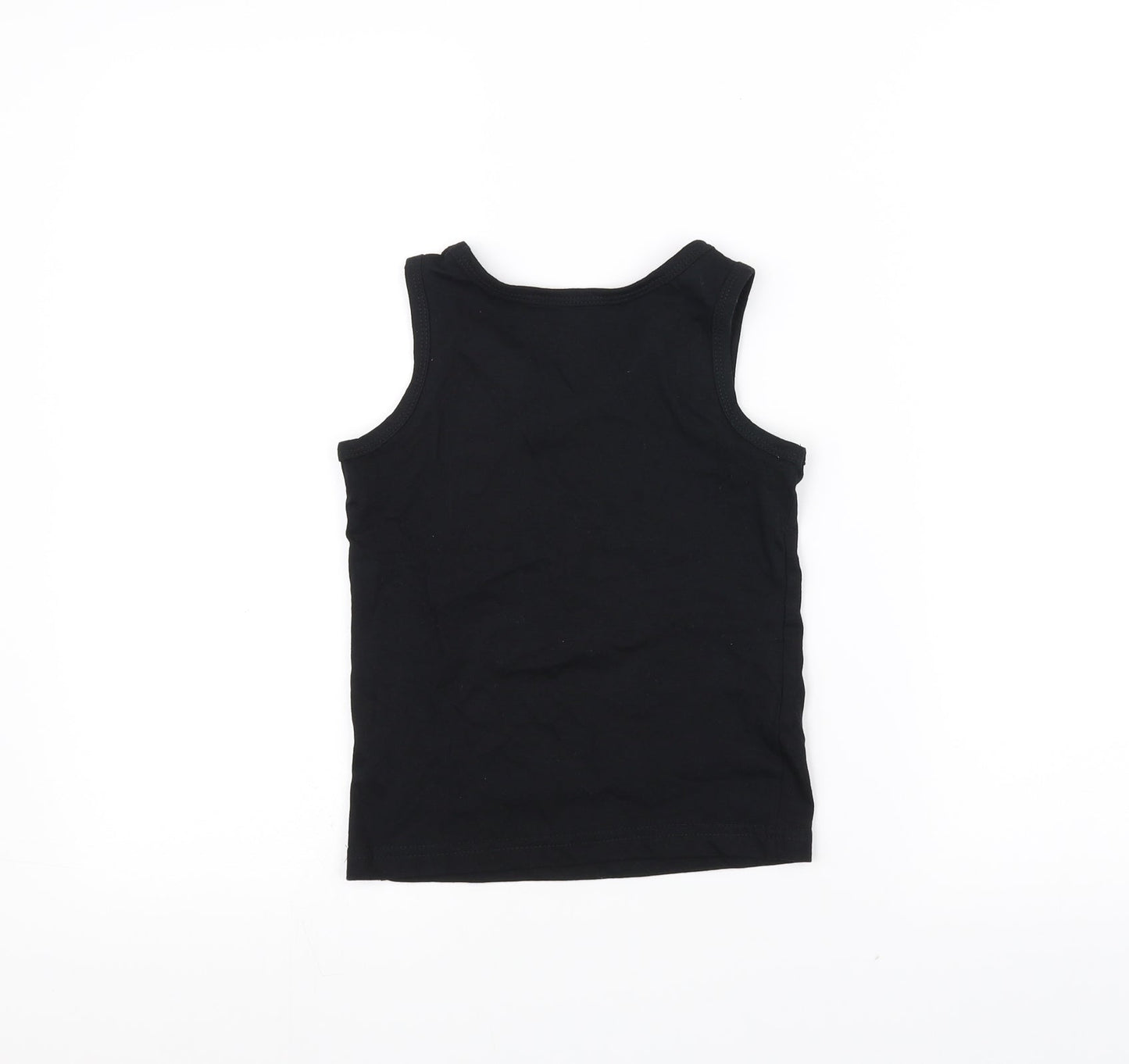 Primark Girls Black   Basic Tank Size 4-5 Years