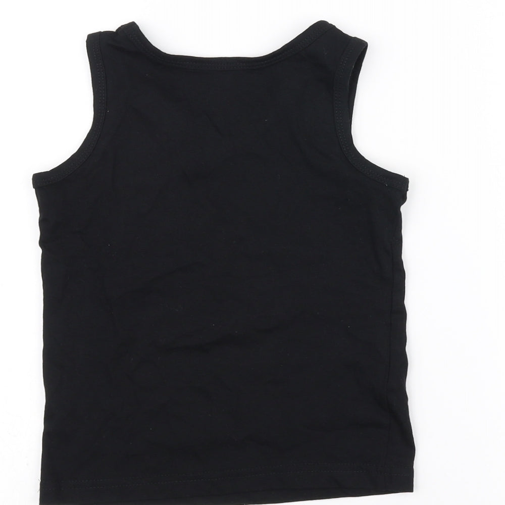 Primark Girls Black   Basic Tank Size 4-5 Years