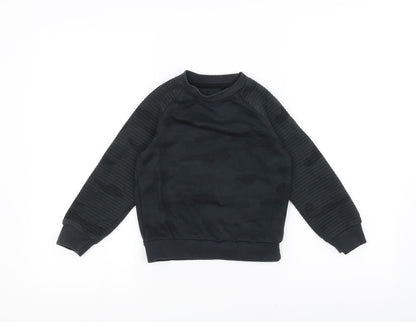 Primark Boys Green Camouflage  Pullover Jumper Size 5-6 Years