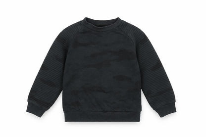 Primark Boys Green Camouflage  Pullover Jumper Size 5-6 Years