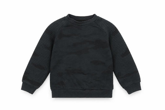 Primark Boys Green Camouflage  Pullover Jumper Size 5-6 Years