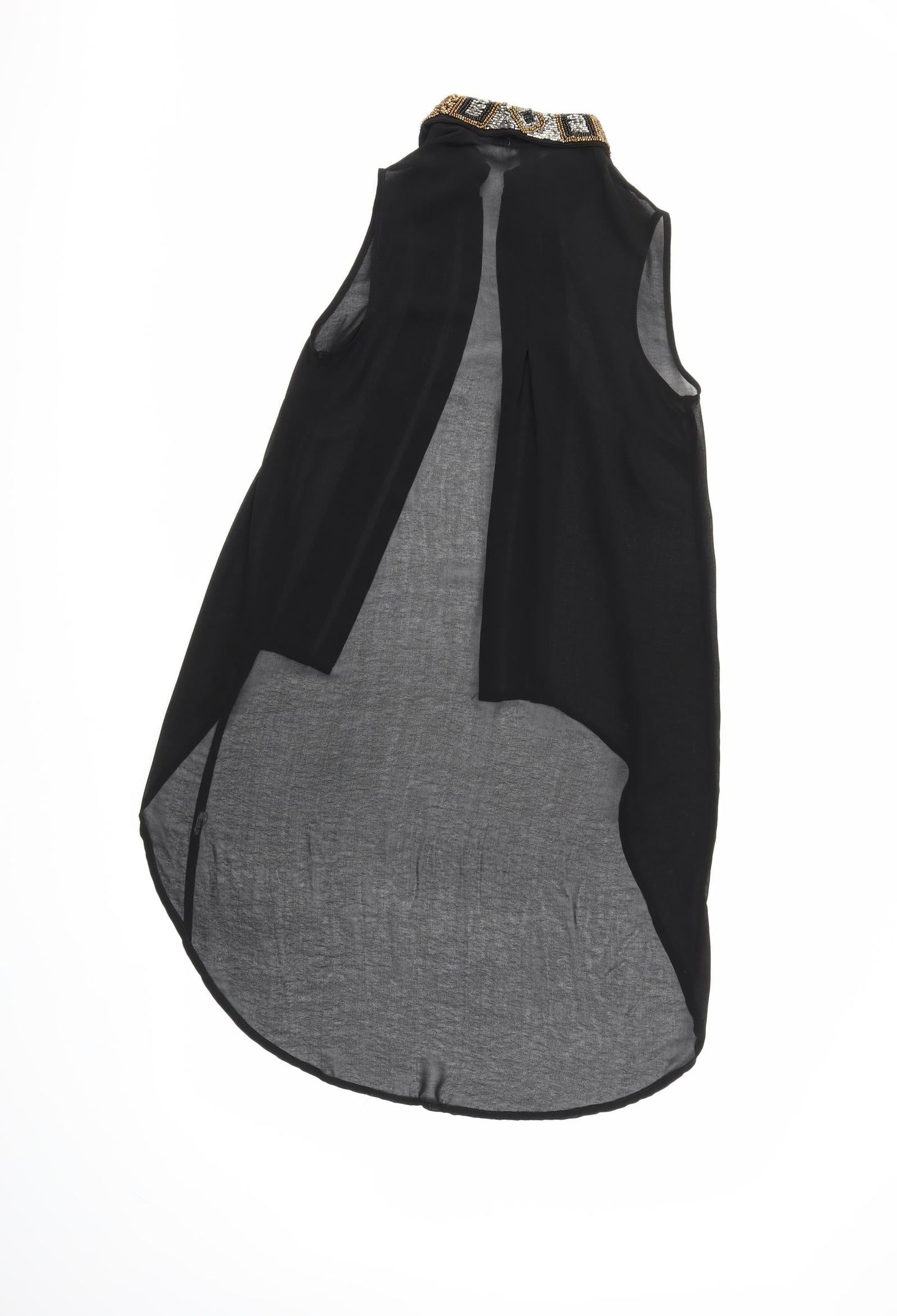 Womens UK Size 6 Atmosphere Black Basic Button-Up