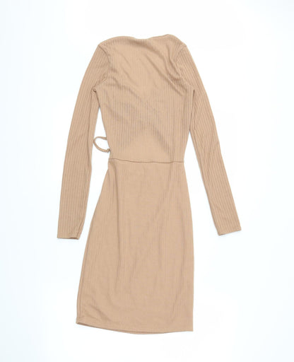 PRETTYLITTLETHING Womens Beige   Mini  Size 6