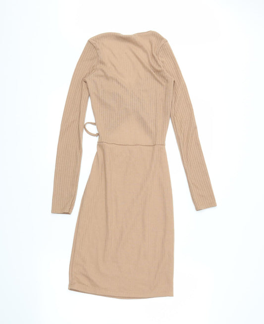 PRETTYLITTLETHING Womens Beige   Mini  Size 6