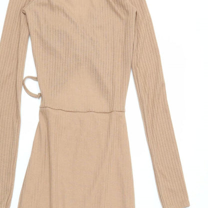 PRETTYLITTLETHING Womens Beige   Mini  Size 6