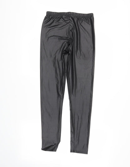 Boohoo Womens Black   Pedal Pusher Leggings Size 8 L26 in