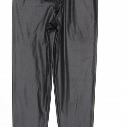 Boohoo Womens Black   Pedal Pusher Leggings Size 8 L26 in
