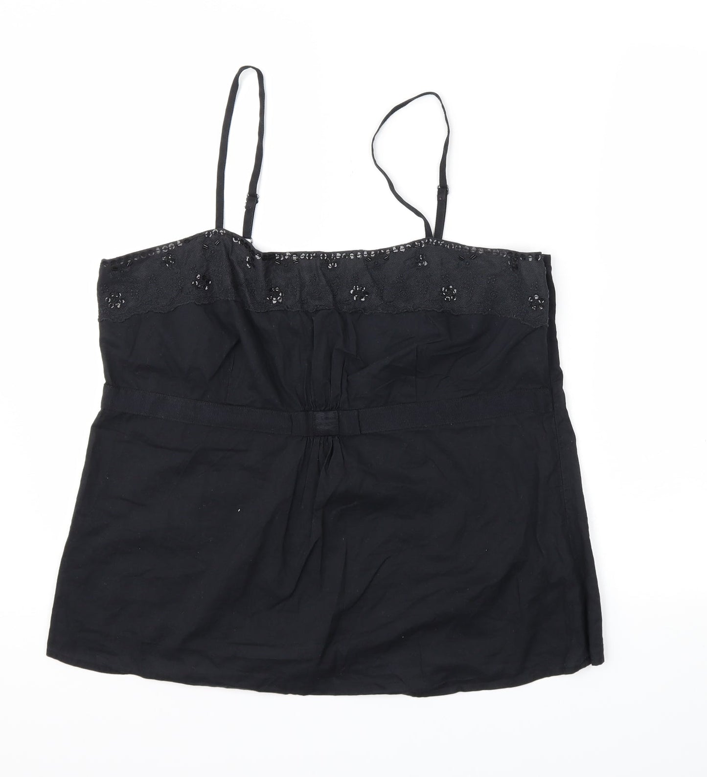 TU Womens Black   Camisole Tank Size 16