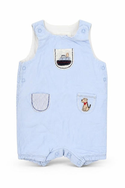 Next Boys Blue   Dungaree One-Piece Size 0-3 Months