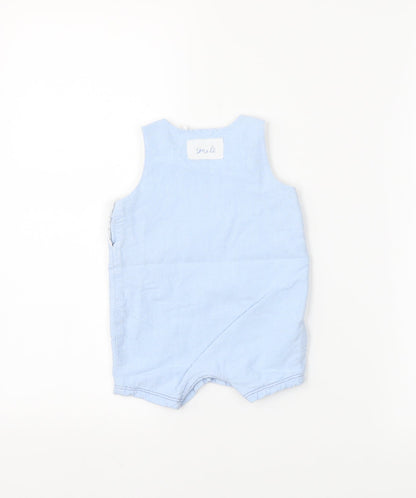 NEXT Boys Blue   Dungaree One-Piece Size 0-3 Months