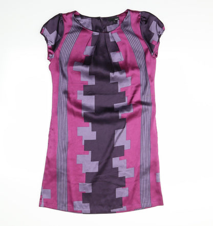 NEXT Womens Purple Striped  Sheath  Size 10