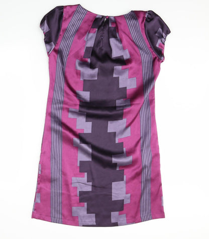 NEXT Womens Purple Striped  Sheath  Size 10