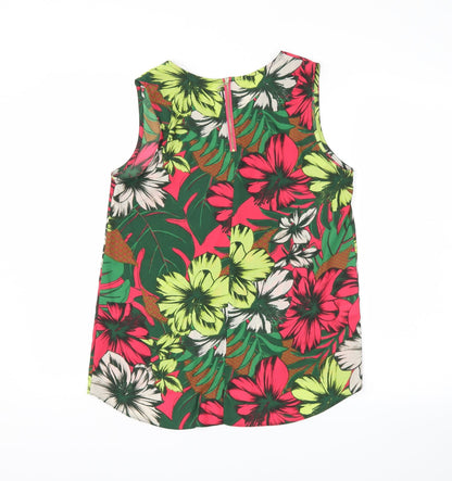 Womens UK Size 8 NEXT Green Basic Blouse
