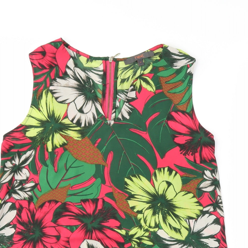 Womens UK Size 8 NEXT Green Basic Blouse