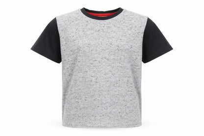 Preworn Boys Grey   Basic T-Shirt Size 7 Years