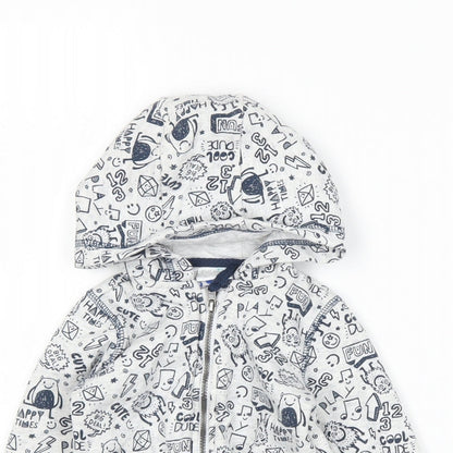 F&F Boys Grey   Full Zip Jumper Size 9-12 Months