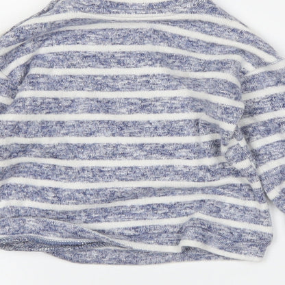 George Boys Blue Striped  Pullover Jumper Size 3-6 Months