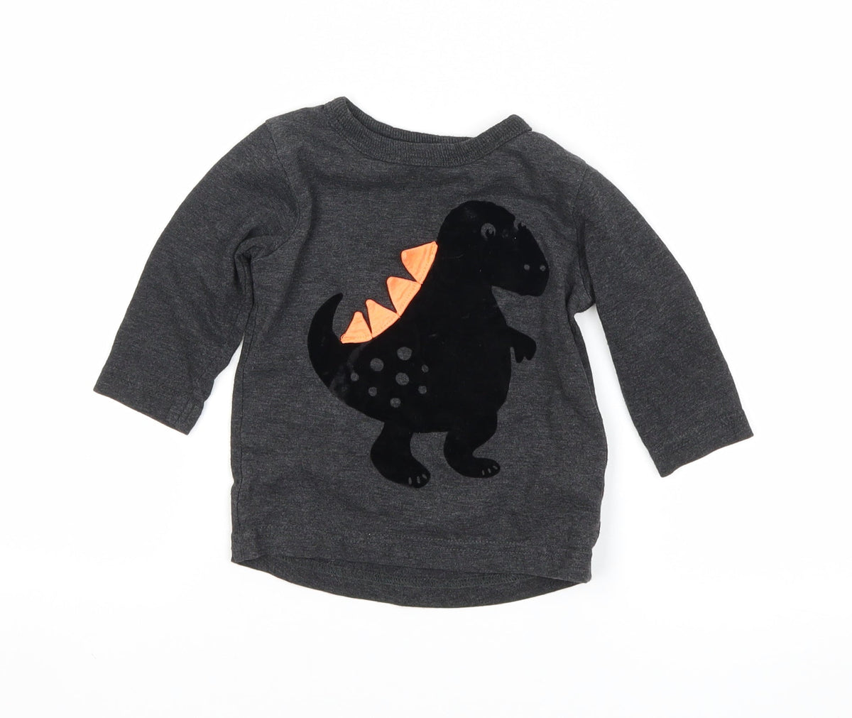 Next Boys Grey   Basic T-Shirt Size 3-6 Months