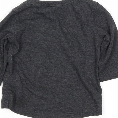 Next Boys Grey   Basic T-Shirt Size 3-6 Months