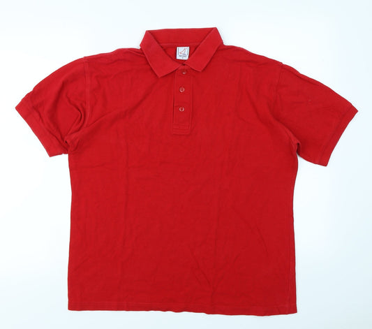 Fan Shirt Mens Red    Polo Size S