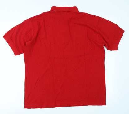 Fan Shirt Mens Red    Polo Size S