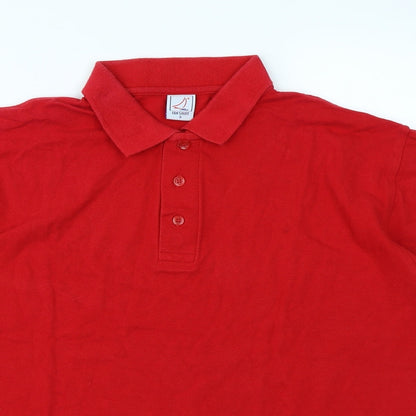 Fan Shirt Mens Red    Polo Size S