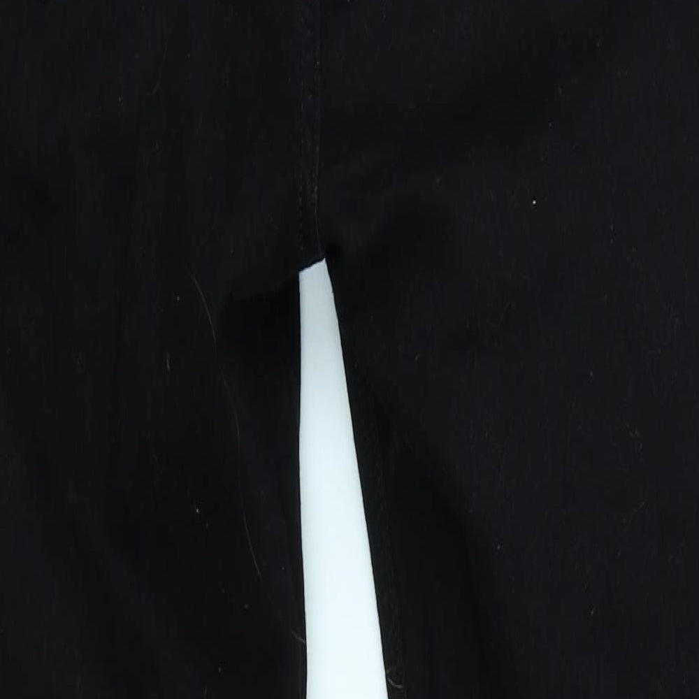 V Womens Black  Denim Skinny Jeans Size 14 L28 in