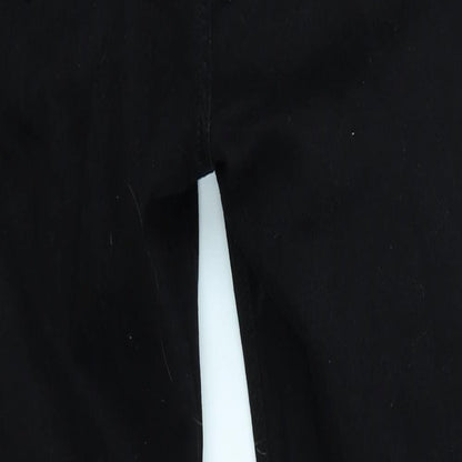 V Womens Black  Denim Skinny Jeans Size 14 L28 in