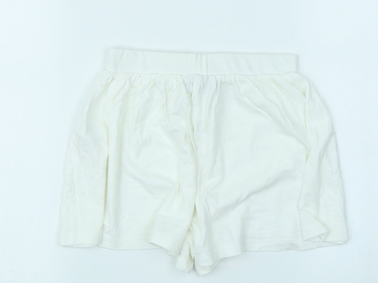 Matalan Girls White   Sweat Shorts Size 7 Years