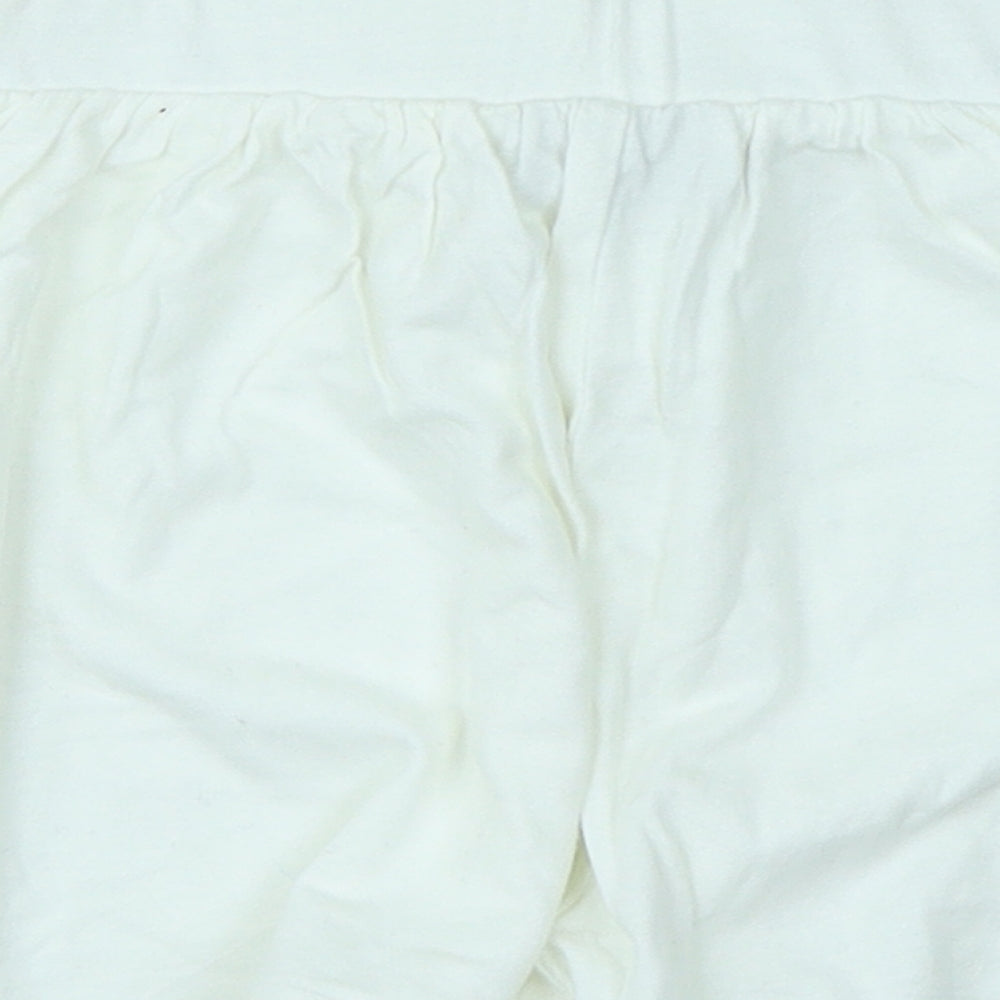 Matalan Girls White   Sweat Shorts Size 7 Years