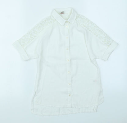 Tu Girls White   Basic Blouse Size 6 Years